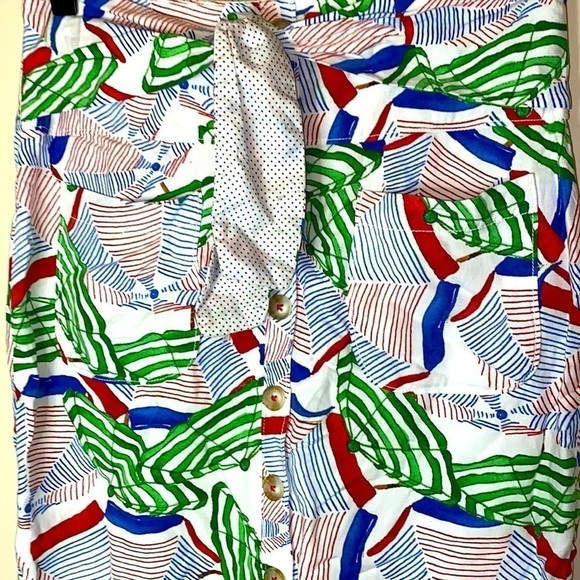 Anthropologie CONVERSATIONS Limited Edition Umbrella Print Skirt - Picture 3 of 9